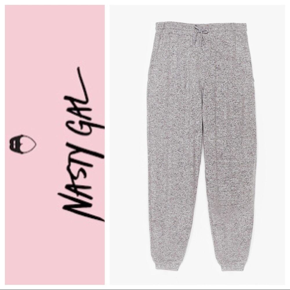 Nasty Gal What a Softie Plus Lounge Joggers Gray  Size 2